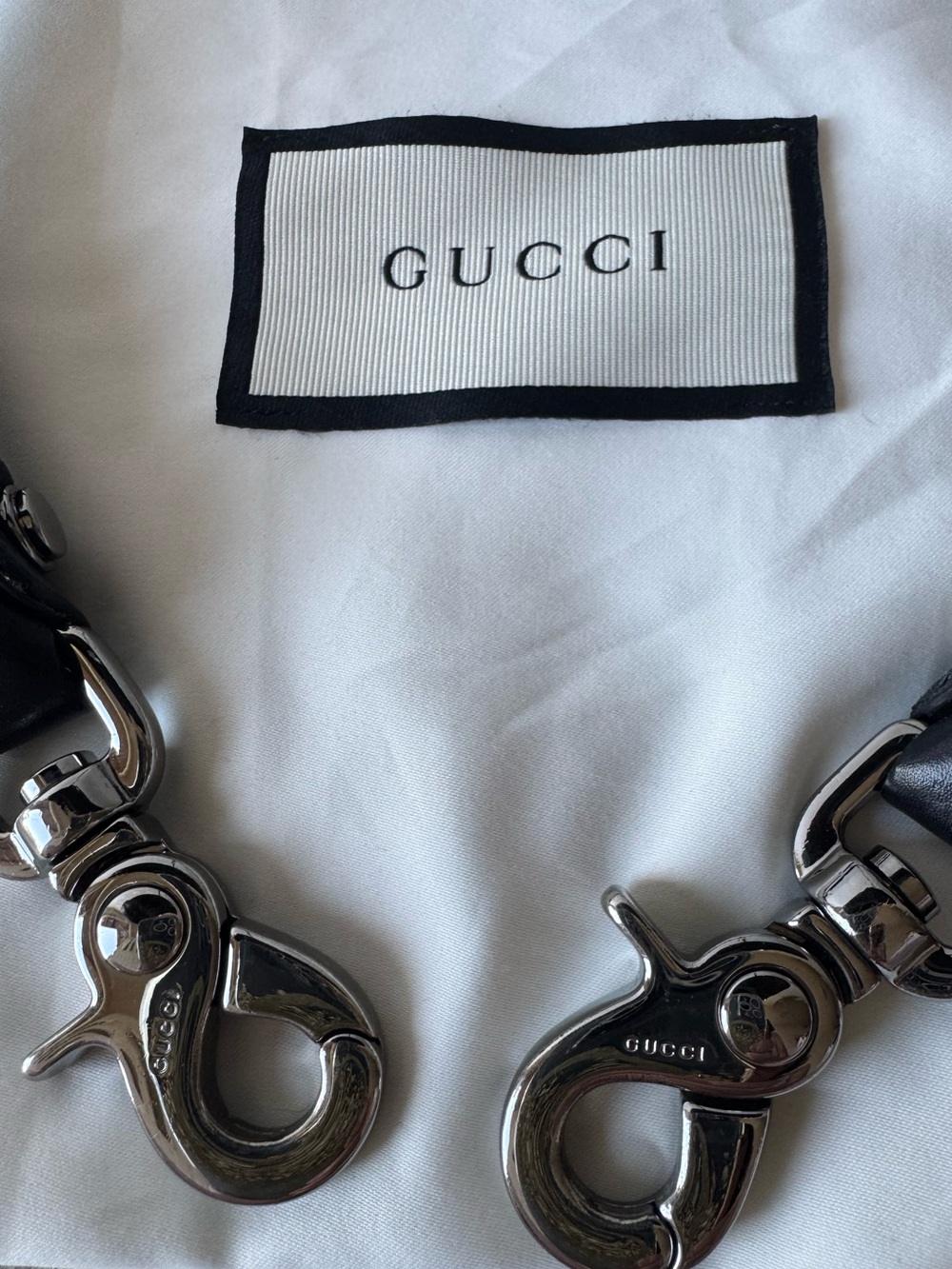 Gucci Abbey Convertible Medium Black Leather Tote with Detachable Strap - Picture 4 of 11